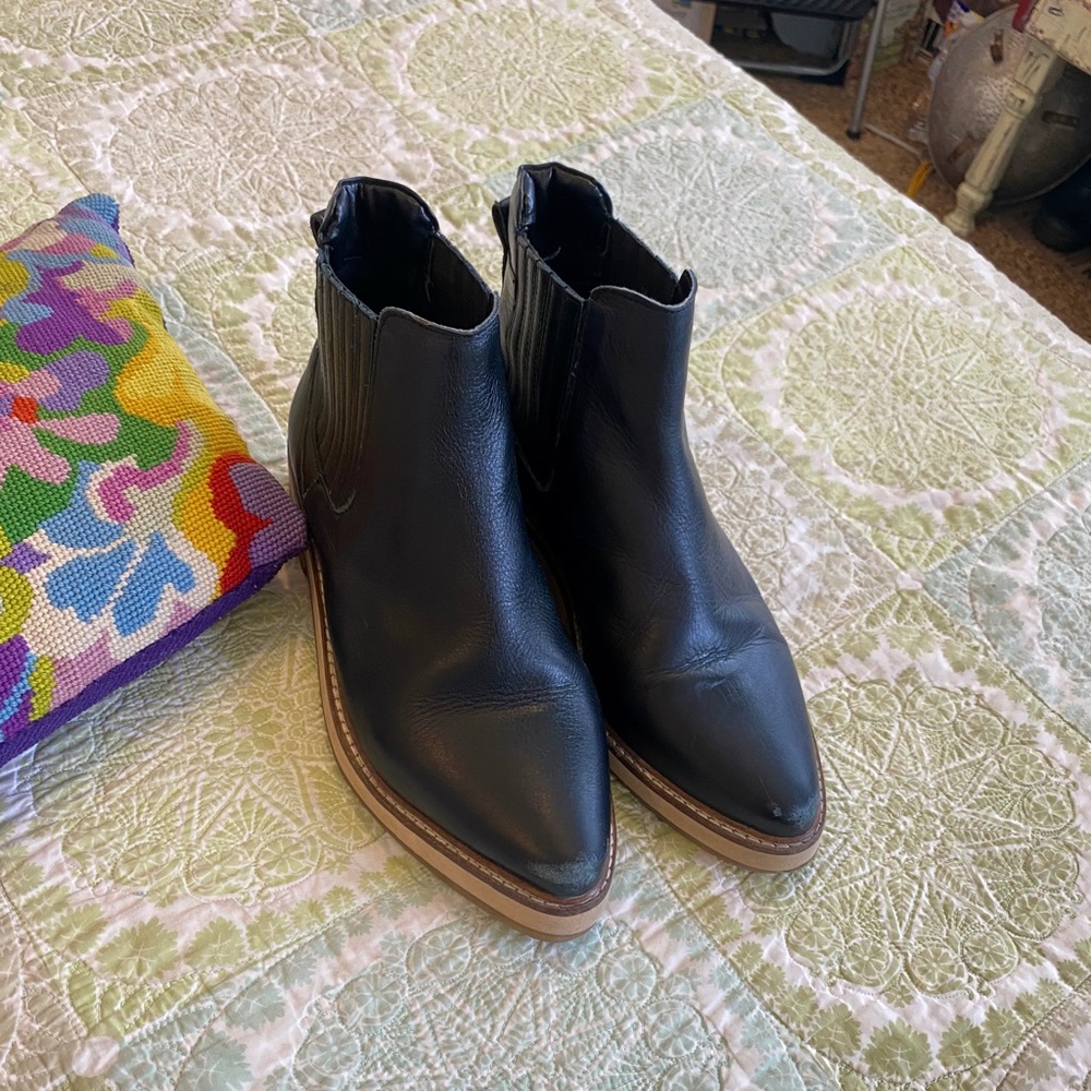 ROOLEE Prince Western Chelsea Ankle
Booties Black Leather Boots size 6 - Picture 16 of 16